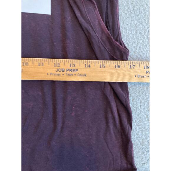 NWT Iro Polette Tank Top Small Shoulder Pads Stone Wash Crew Neck Black Red S - Picture 16 of 16